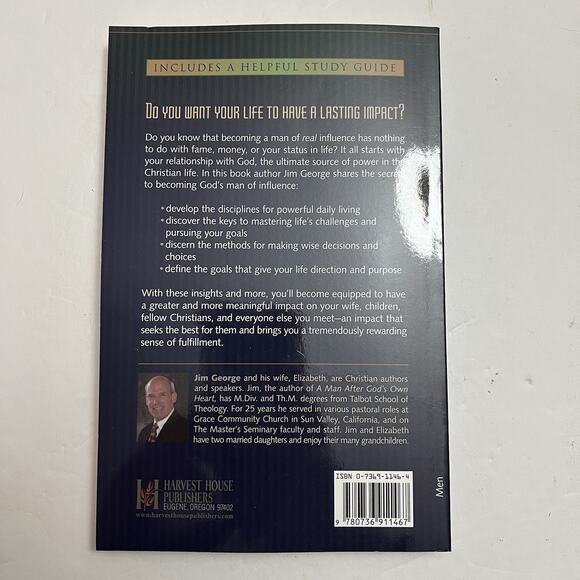 Gods Man of Influence Living a Life of Lasting Impact By Jim George Paperback - Picture 6 of 7